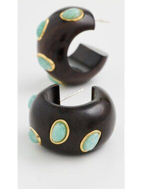 Lizzie Fortunato Acacia Earrings In Amazonite Acacia Earrings One Size Womens